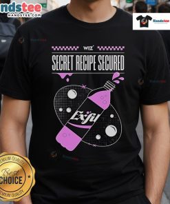Nice Exfil Wiz Secret Recipe Secured T-Shirt featuring a stylish design for fans of unique graphic tees.