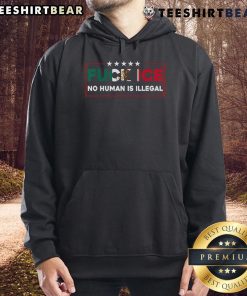Nice Fck Ice hoodie featuring the Mexico flag and 'No Human Is Illegal' slogan, promoting inclusivity and awareness.