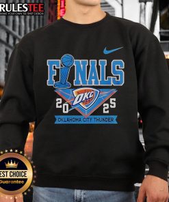 2025 Oklahoma City Thunder sweatshirt featuring stylish design, perfect for fans and game day wear.