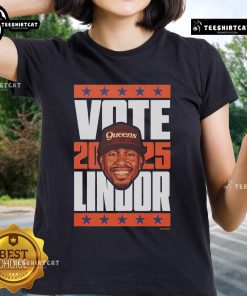 Nice Francisco Lindor 2025 Vote Ladies Tee featuring a stylish design perfect for baseball fans and supporters.
