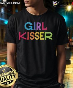 Alt Text: Stylish Nice Girlinred Girl Kisser T-Shirt featuring a vibrant design perfect for casual wear and expressing fun personality.