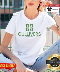 Nice Gullivers Manchester Ladies Tee featuring a stylish design, perfect for casual outings and showing local pride.