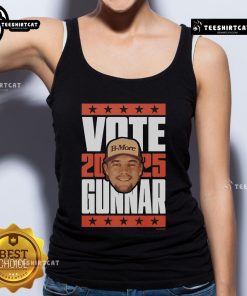 Nice Gunnar Henderson 2025 Vote Tank Top featuring vibrant design, perfect for fans supporting the baseball star.