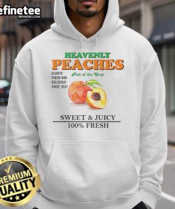 Nice Heavenly Peaches Pick of the Crop hoodie featuring sweet and juicy peach graphics on a fresh, stylish design.
