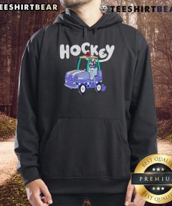 Nice Hockey Bluey Go By Car Hoodie featuring vibrant colors and a sporty design, perfect for fans and casual wear.