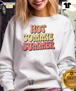 Stylish Nice Hot Commie Summer Sweatshirt in vibrant colors, perfect for casual summer outings and trendy streetwear looks.