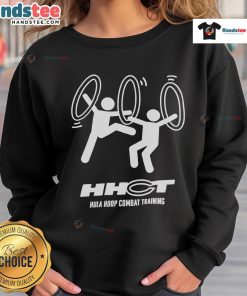 Nice Hula Hoop Combat Training sweatshirt featuring vibrant design, perfect for fitness enthusiasts and hula hoop lovers.