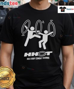 Nice Hula Hoop Combat Training Hhct T-Shirt featuring a vibrant design for fitness enthusiasts and hula hoop lovers.