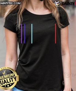 Stylish ladies tee featuring a vibrant hydrogen emission spectrum design, perfect for science enthusiasts.