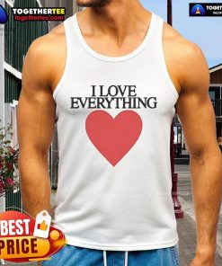 Nice I Love Everything Heart Tank Top in vibrant colors, perfect for casual wear and expressing love for life.