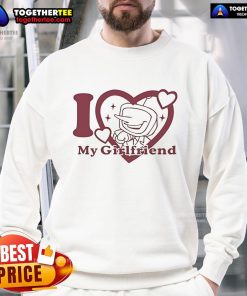 Cozy 'Nice I Love Mr Tenna My Girlfriend' sweatshirt in vibrant colors, perfect for casual outings and expressing love.