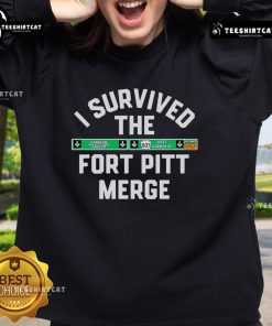 Nice I Survived The Fort Pitt Merge sweatshirt featuring bold graphics and comfortable design for fans.