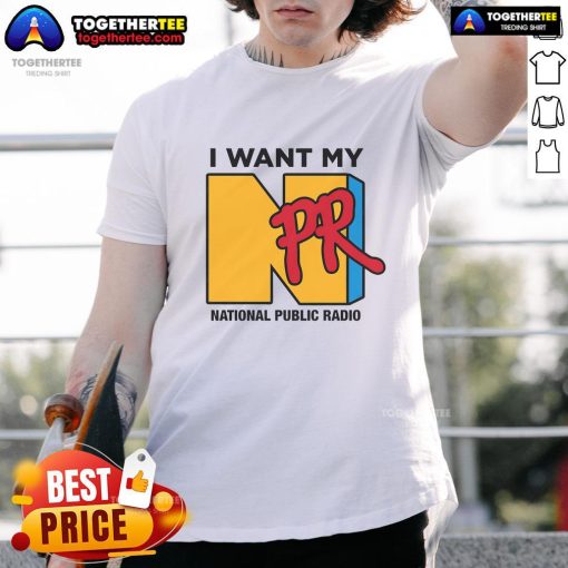 Nice NPR National Public Radio T-Shirt featuring a vibrant design and bold logo, perfect for public radio enthusiasts.