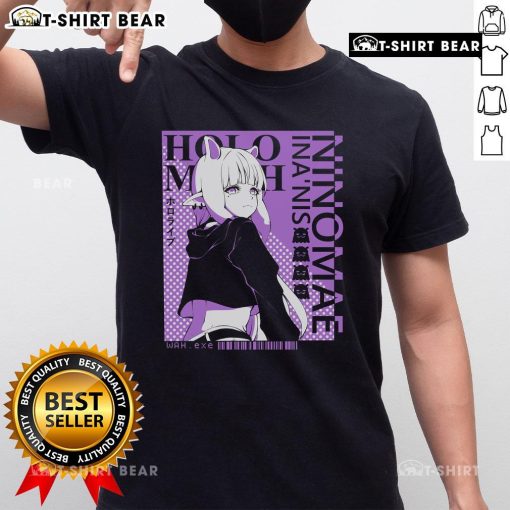 Nice Ina Hololive Ninomae Ina'Nis Vtuber T-Shirt featuring vibrant graphics of the popular VTuber character.