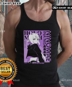 Alt Text: Ninomae Inanis wearing a stylish tank top, showcasing Hololive VTuber fashion in a vibrant pose.