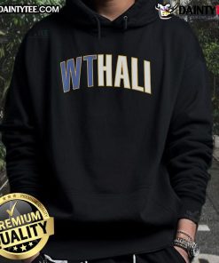 Tyrese Haliburton wearing a Nice Indiana Pacers WTHali Hoodie, showcasing team spirit and style.