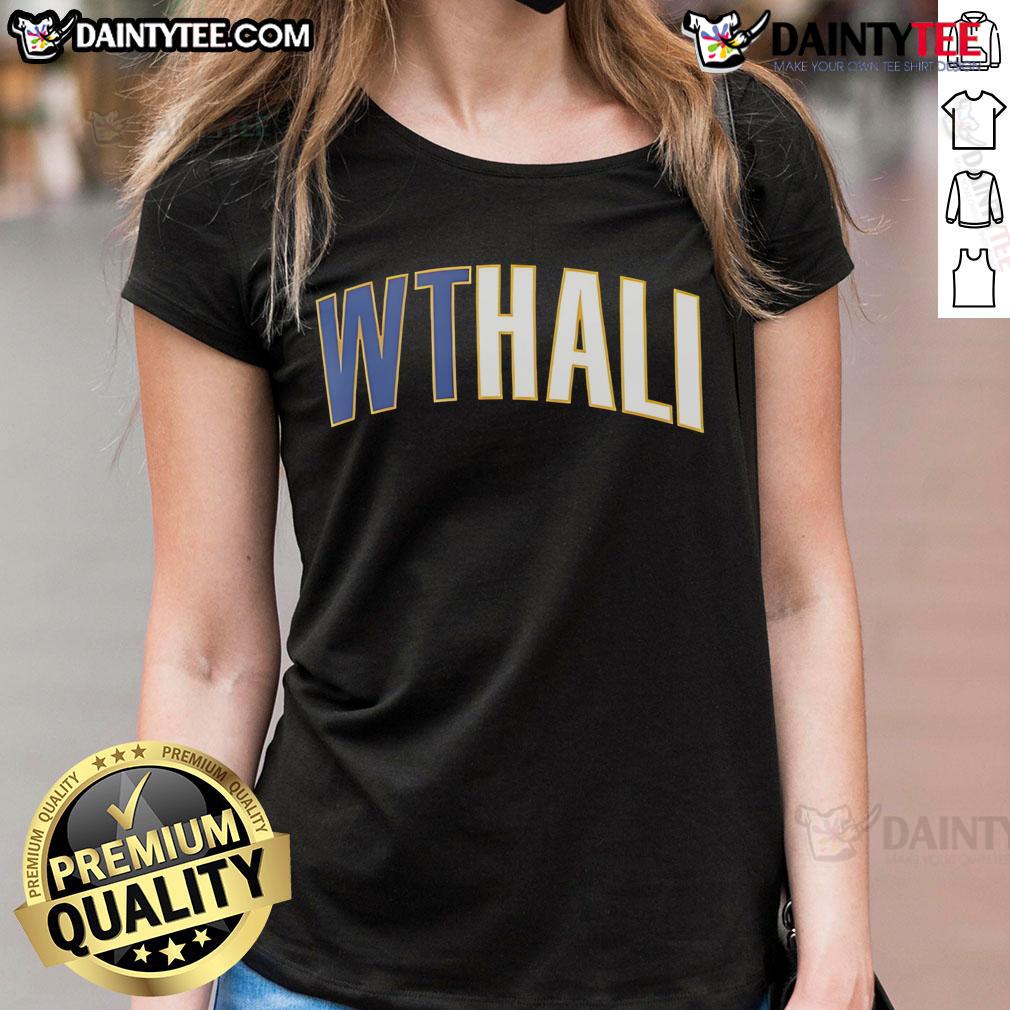 Nice Indiana Pacers Tyrese Haliburton Wthali Ladies Tee Alt Text: Nice Indiana Pacers Tyrese Haliburton WTHali ladies tee featuring vibrant design for basketball fans.