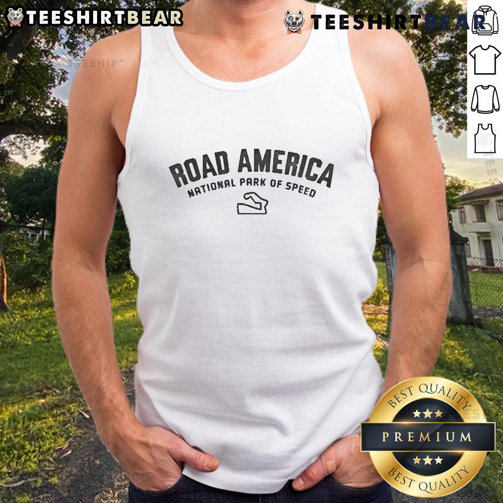 Nice Jamestown Road America National Park Of Speed Tank Top Nice Jamestown Road America National Park tank top featuring scenic design, perfect for outdoor enthusiasts and park lovers.