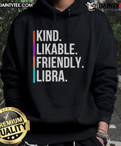 Cozy Libra hoodie featuring a friendly design, perfect for astrology lovers who appreciate nice and likable styles.