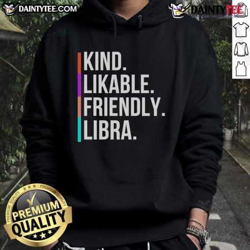 Cozy Libra hoodie featuring a friendly design, perfect for astrology lovers who appreciate nice and likable styles.