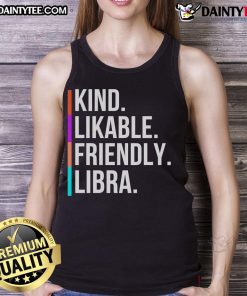 Nice kind likable friendly Libra tank top featuring a stylish zodiac design perfect for astrology lovers.