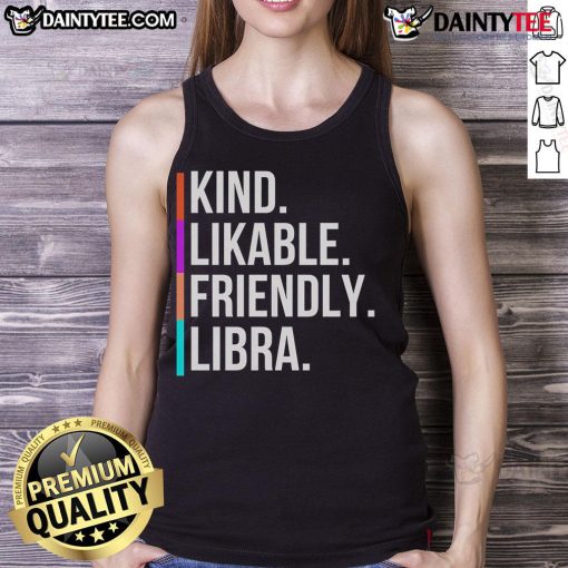 Nice kind likable friendly Libra tank top featuring a stylish zodiac design perfect for astrology lovers.