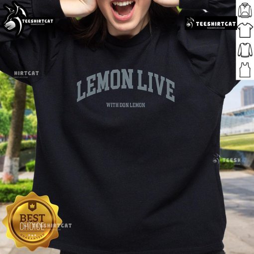 Nice Lemon Live with Don Lemon sweatshirt featuring vibrant graphics and cozy fit, perfect for fans of the show.