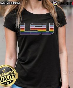 LSU Tigers Baseball Pride Night 2025 LGBT Ladies Tee showcasing vibrant colors and team spirit for inclusive fans.