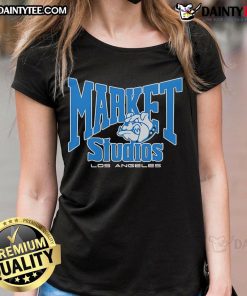Nice Market Studios Los Angeles Bulldogs ladies tee featuring stylish design and vibrant colors for casual wear.