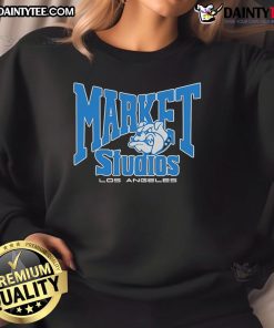 Cozy Nice Market Studios Los Angeles Bulldogs sweatshirt in vibrant colors, perfect for fans and casual wear.
