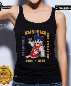 Nice Mickey Florida Panthers Back-to-Back 2025 Stanley Cup Champions tank top featuring vibrant team graphics.