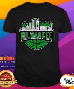 Alt Text: Nice Milwaukee Bucks Basketball City Inspired Style 2025 T-Shirt featuring vibrant team colors and modern design.