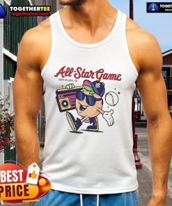 Nice MLB All-Star Game 2025 Atlanta GA mascot tank top featuring vibrant colors and playful design.