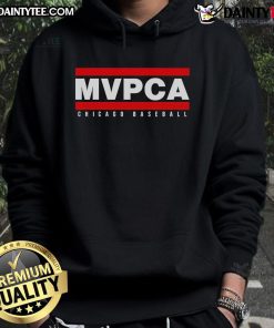 Alt Text: Chicago Cubs hoodie featuring MVPCA design, perfect for fans looking to show team spirit in style.