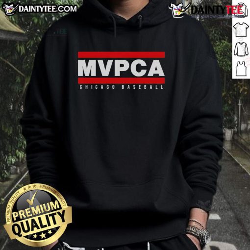 Alt Text: Chicago Cubs hoodie featuring MVPCA design, perfect for fans looking to show team spirit in style.