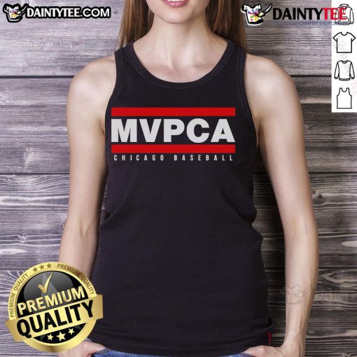 Nice MVPCA Chicago Cubs tank top featuring team colors and logo, perfect for summer sports fans.