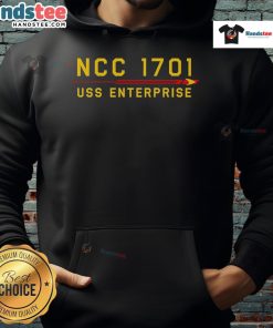 Cozy Nice NCC-1701 USS Enterprise hoodie featuring iconic Star Trek design, perfect for fans and casual wear.