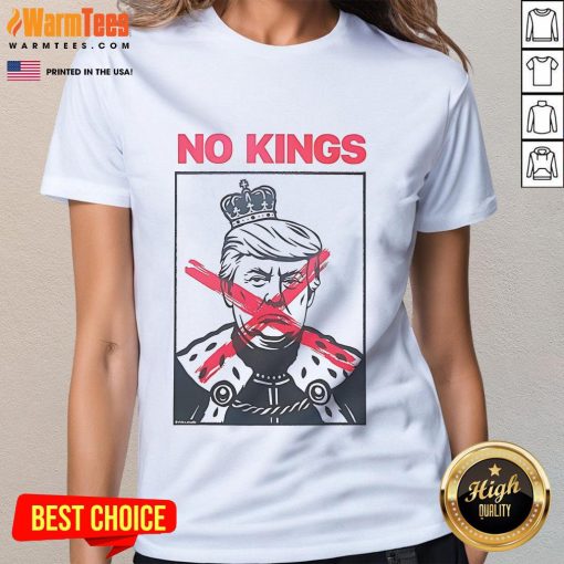 Nice No Kings Trump Paint Ladies Tee featuring a stylish design for women who support Trump.