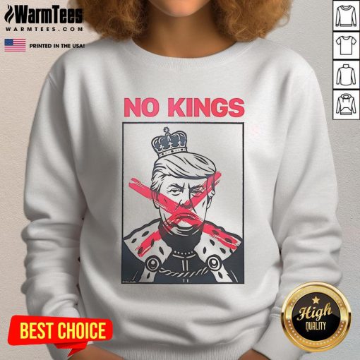 Nice No Kings Trump Paint Sweatshirt featuring vibrant colors and bold design, perfect for casual wear and statement fashion.