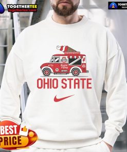 Nice Ohio State Buckeyes ice cream truck sweatshirt showcasing team spirit and comfort for fans.