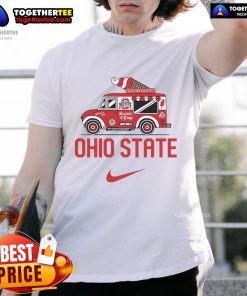 Nice Ohio State Buckeyes Ice Cream Truck T-Shirt featuring a vibrant design perfect for fans and summer outings.