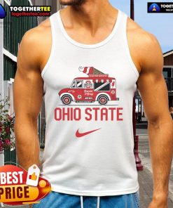 Nice Ohio State Buckeyes ice cream truck tank top showcasing vibrant team colors and logo, perfect for fans.