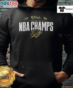 Nice Oklahoma City Thunder NBA Finals 2025 Champions hoodie featuring signatures and a heartfelt 'Thank You For The Memories' design.