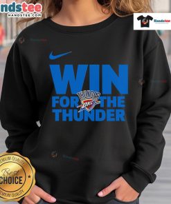 Nice Oklahoma City Thunder win sweatshirt featuring bold team graphics and a comfortable design for fans.