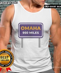 Stylish Nice Omaha Distance 950 Miles tank top with a vibrant design, perfect for casual wear and travel enthusiasts.