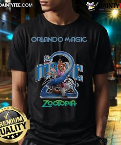 Alt Text: Nice Orlando Magic Zootopia 2 T-Shirt featuring vibrant graphics and team colors, perfect for fans and collectors.