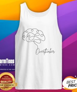 Nice Overthinker Tank Top in soft cotton, perfect for casual wear, featuring a stylish graphic print for thoughtful minds.
