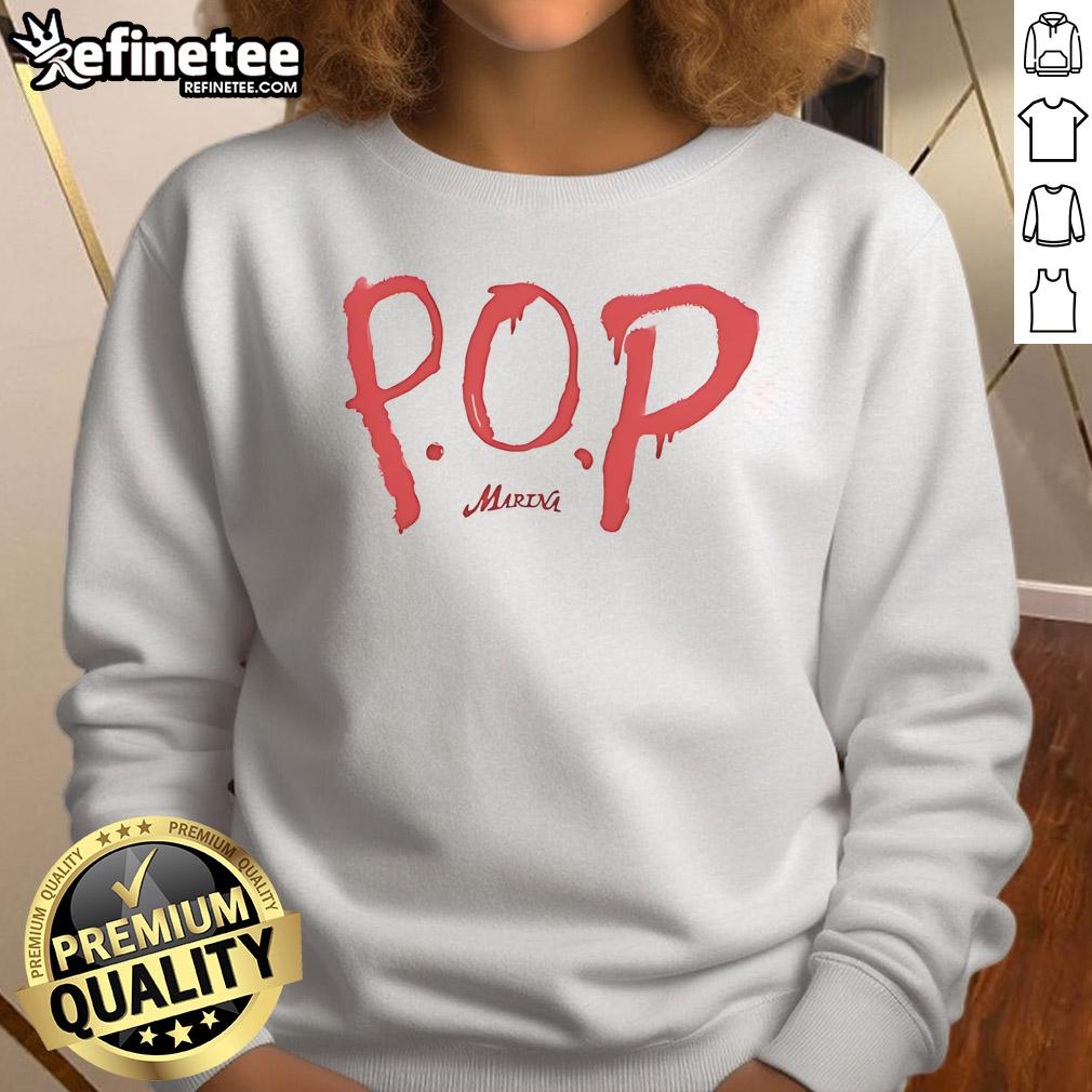Nice P.O.P. Marina Sweatshirt Alt Text: Nice P.O.P. Marina Sweatshirt in soft fabric, featuring a trendy design perfect for casual and stylish outfits.