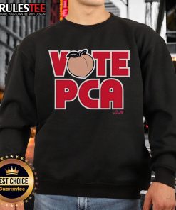 Alt Text: Nice Pete Crow-Armstrong Vote PCA sweatshirt featuring vibrant design for baseball fans and supporters.