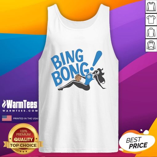Girl wearing a Nice Philadelphia 76ers Bing Bong tank top, showcasing team spirit and trendy basketball fashion.